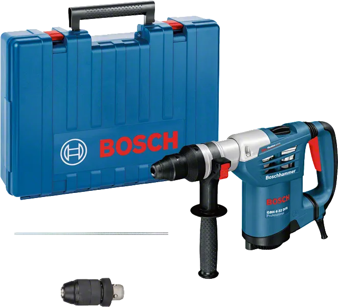 Bosch Bohrhammer GBH 4-32 DFR mit Koffer und zusätzlichem Bohrfutter.