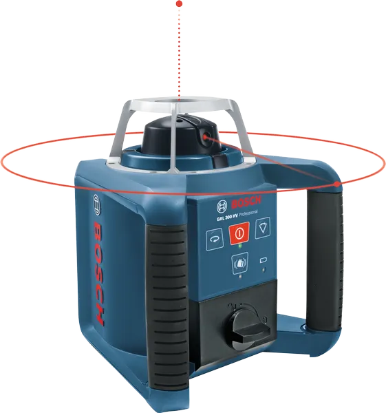 Bosch GRL 300 HV Laser-Nivelliergerät mit 300 m Reichweite.