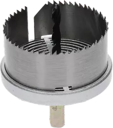 Bosch Lochschneider, 68 mm, Sechskantschaft aus Aluminiumdruckguss.