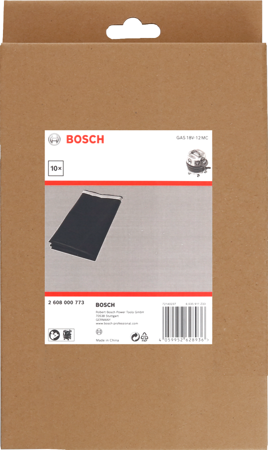 Bosch Entsorgungsbeutel 265x125x12mm.
