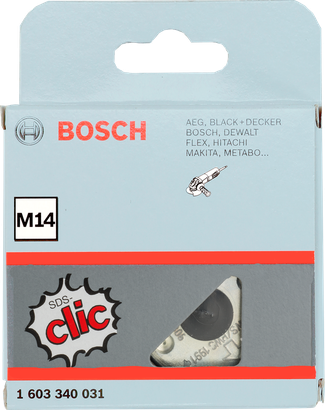 Bosch SDS-Klick-Schnellverschlussmutter M14 für Winkelschleifer.