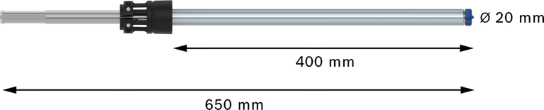 Bosch EXPERT SDS max-8X 20mm Hammerbohrer, 650mm Länge.