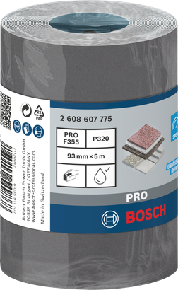 Bosch PRO C355 Schleifrolle 93 mm × 5 m G320.