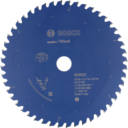 Bosch Kreissägeblatt Holz 254×30 mm.