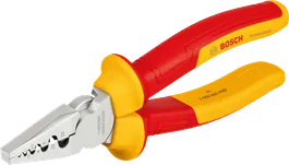 Bosch VDE Crimpzange 180mm mit isolierten Griffen.