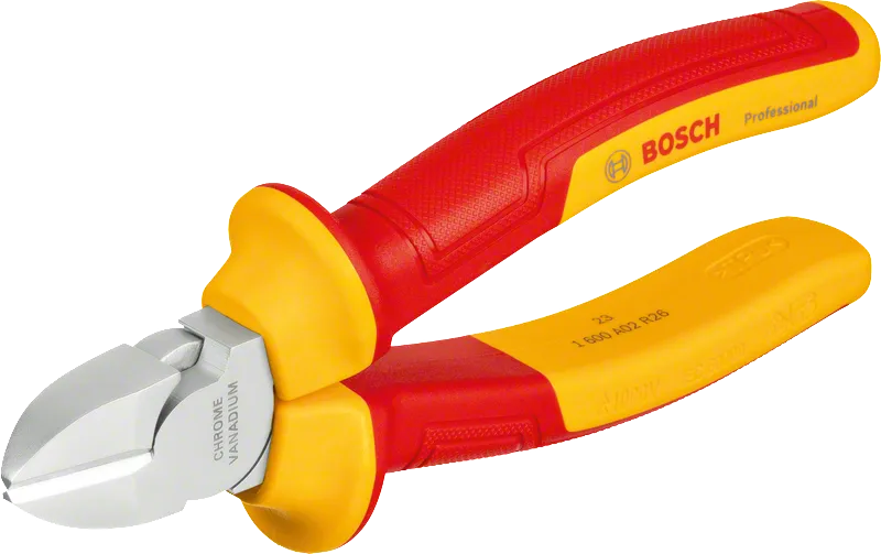 Bosch VDE-Seitenschneider 160 mm, isolierte Griffe.