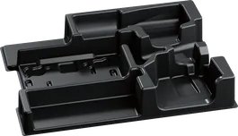 Bosch L-Boxx-Einlage zur übersichtlichen Werkzeugaufbewahrung.