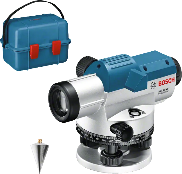 Optische Wasserwaage GOL 26 G von Bosch für präzises Nivellieren.