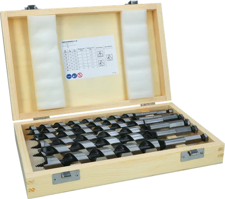Bosch PRO Holzschlangenbohrer-Set L235, 6-tlg. im Holzkoffer.