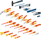 Bosch Elektrikerkoffer, 37-teiliges Kombi-Set für Elektroarbeiten.