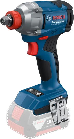 Akku-Schlagschrauber GDX 18V-285 von Bosch mit 18-V-Steckplatz.