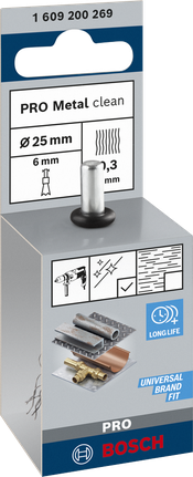 Bosch PRO Metal Clean Pinselbürste 25×0,3 mm.