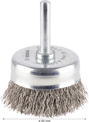 Bosch PRO Edelstahl-Clean-Topfbürste, 50 mm gerader Schaft.