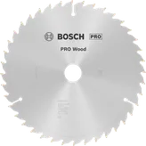 Bosch PRO Wood Kreissägeblatt 254 mm T40 für präzise Holzschnitte.