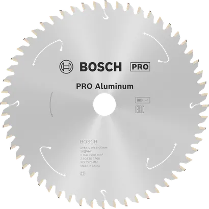 Bosch PRO Aluminium Akku-Kreissägeblatt 184 mm.