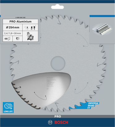 Bosch PRO Aluminium 254 mm Sägeblatt.