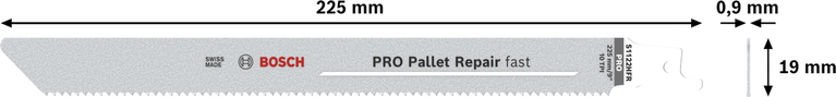 Bosch PRO Pallet Repair Fast S1122HFR-Sägeblatt, 225 mm.
