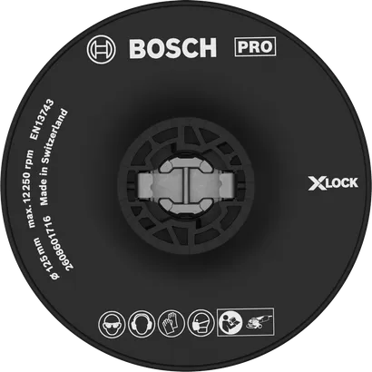 Bosch PRO Stützteller Hart 125 mm X-Lock Zubehör.