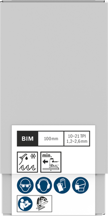 Bosch PRO Metal T123XF Stichsägeblatt 100 mm 100-tlg.