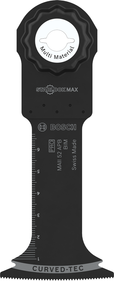Bosch PRO MAII 52 APB Multitool-Klinge mit 52 mm Breite.