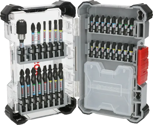 Bosch PRO Schlagschrauber-Bit-Set in Vitrine.