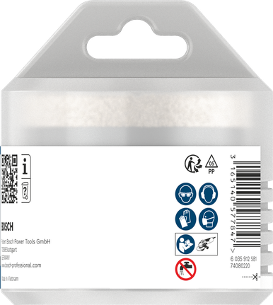 Bosch PRO Keramik-Trockenbohrkrone 70×35×14 mm.