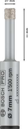 Bosch PRO Keramik-Trockenbohrer 7 mm für präzises Fliesenbohren.