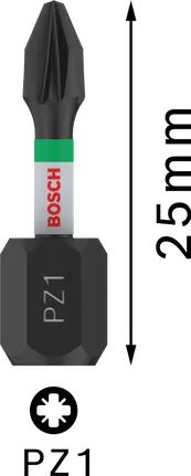 Bosch PRO Pozidriv-Schlagbit PZ1 25 mm.