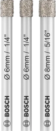 Bosch PRO Keramik-Trockenbohrer-Set für Fliesen, 3-tlg.