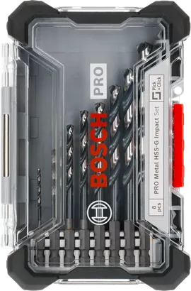 Bosch PRO Metal HSS-G Schlagspiralbohrer-Set 8-tlg.