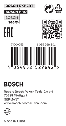 Bosch Reduzierring 15 x 0,6 x 10 mm.