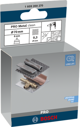 Bosch PRO Metal Clean Topfbürste 70 x 0,3 mm.