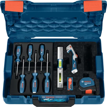 Set mit Schraubendrehern und verschiedenen Handwerkzeugen, 19-tlg., Professional