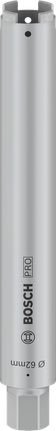 Bosch PRO Kernbohrer trocken 62 mm, 400 mm Länge.