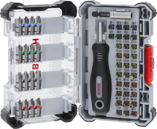 Bosch Extra Hard Schrauberbit-Set, 50-teilig im Koffer.