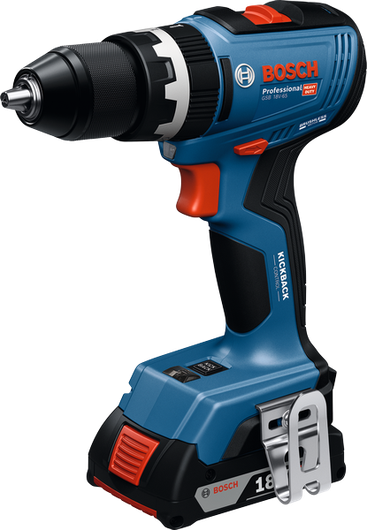 Akku-Schlagbohrmaschine GSB 18V-65 von Bosch mit Kickback Control.