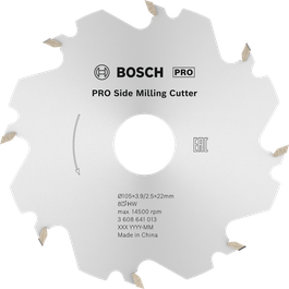 Bosch PRO Scheibenfräser, 105 mm, 8 Zähne.