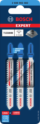 Bosch EXPERT Tough Metal T155HHM Stichsägeblätter 3-tlg.