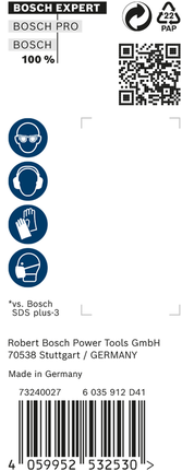 Bosch EXPERT SDS plus-7X Hammerbohrer 6 x 50 x 115 mm 30er Verpackung.