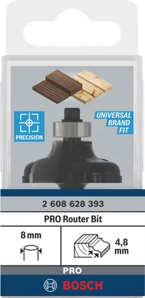 Bosch PRO Fräser Roman Ogee 8 mm Schaft 4,8 mm R.