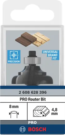Bosch PRO Fräser Classical Ogee 4,8 mm R 8 mm Schaft.