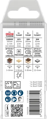 Bosch PRO Holz- und Metallset, 15-teilige Verpackung.