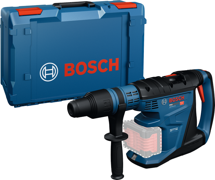 Bosch GBH 18V-40 Akku-Bohrhammer mit Koffer.