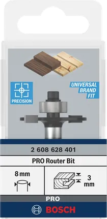 Bosch PRO Fräser Schlitzen 8 mm Schaft 3 mm Hieb.
