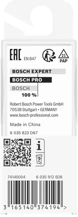Bosch PRO Fräser V-Nut 90° x Ø 9,5 Schaft 6 mm.