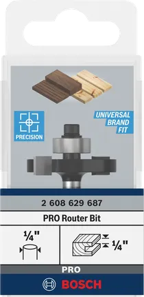 Bosch PRO Fräser-Schlitzfräser 1/4″ Schaft.