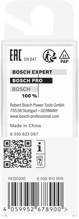 Bosch PRO Fräser 1/2″ x 1″ Schaft 1/4″.