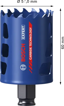 Bosch EXPERT Multi Material 57 mm Hartmetall-Lochsäge.