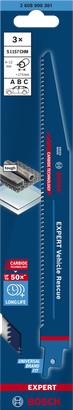 Bosch EXPERT Vehicle Rescue S 1157 CHM Sägeblatt 3er-Pack.