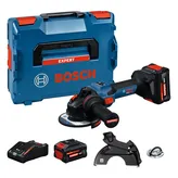 Bosch EXWS18V-15S Akku-Winkelschleifer-Set.